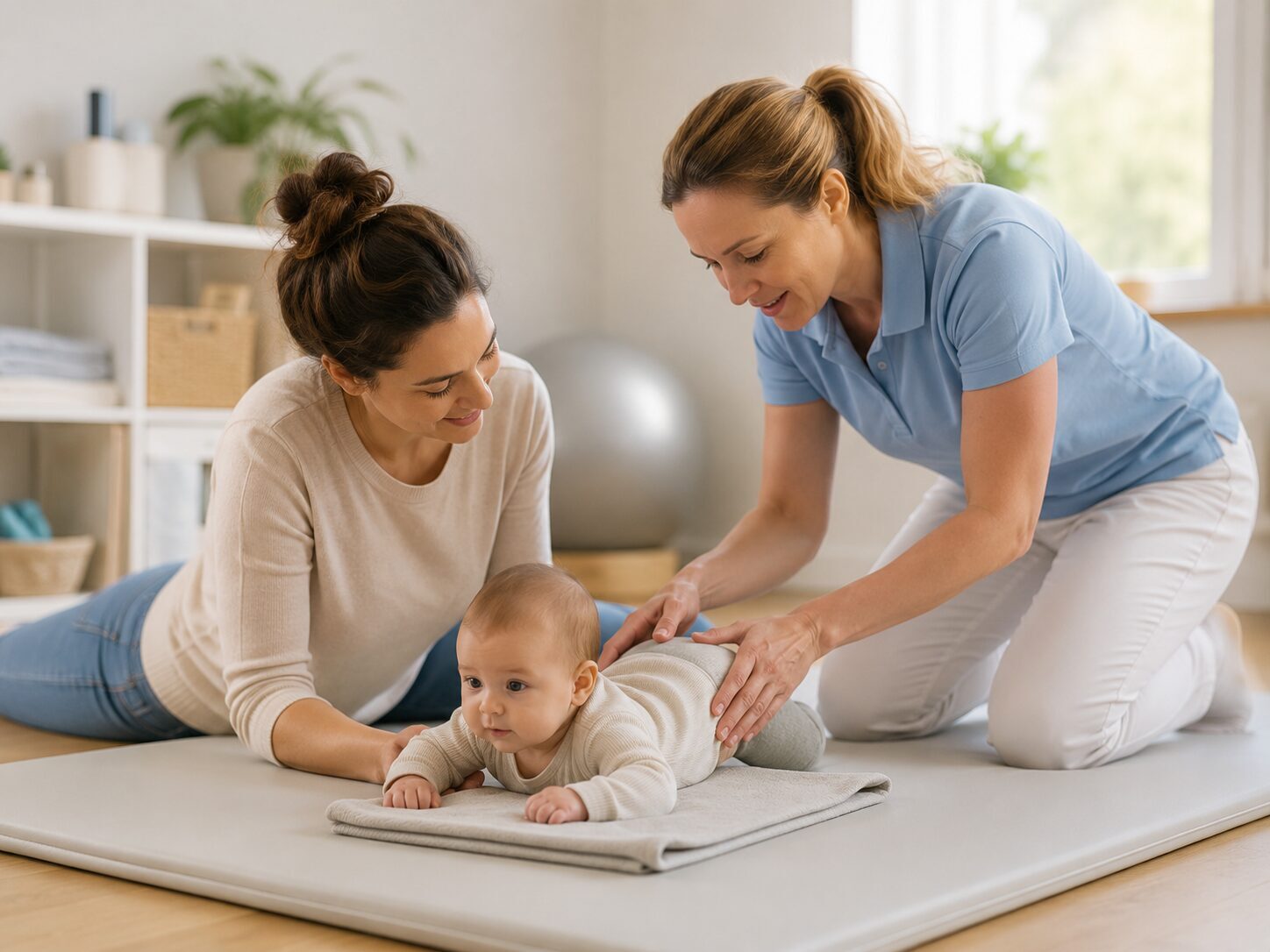 Physiotherapeutin führt Kinderphysiotherapie nach Vojta als Hausbesuch durch, Mut zum Thema Kinderphysiotherapie nach Vojta​ - in Hausbesuch